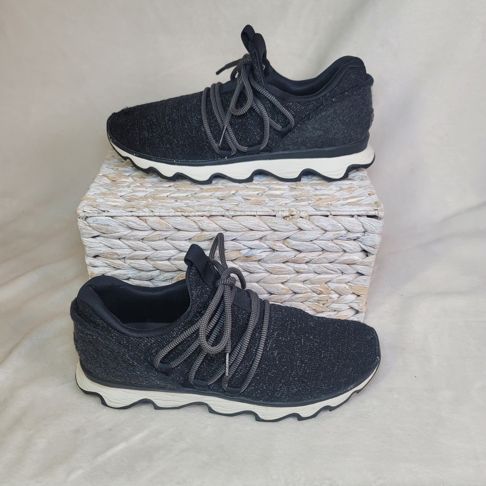 Sorel Kinetic Knit Sneakers Trainers Black/Grey Women 10.5 Athleisure Activewear